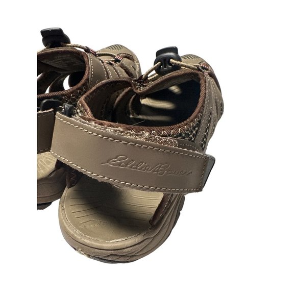 Eddie Bauer Blakely Brown Leather Fisherman Sandals Size 8M - Picture 4 of 12
